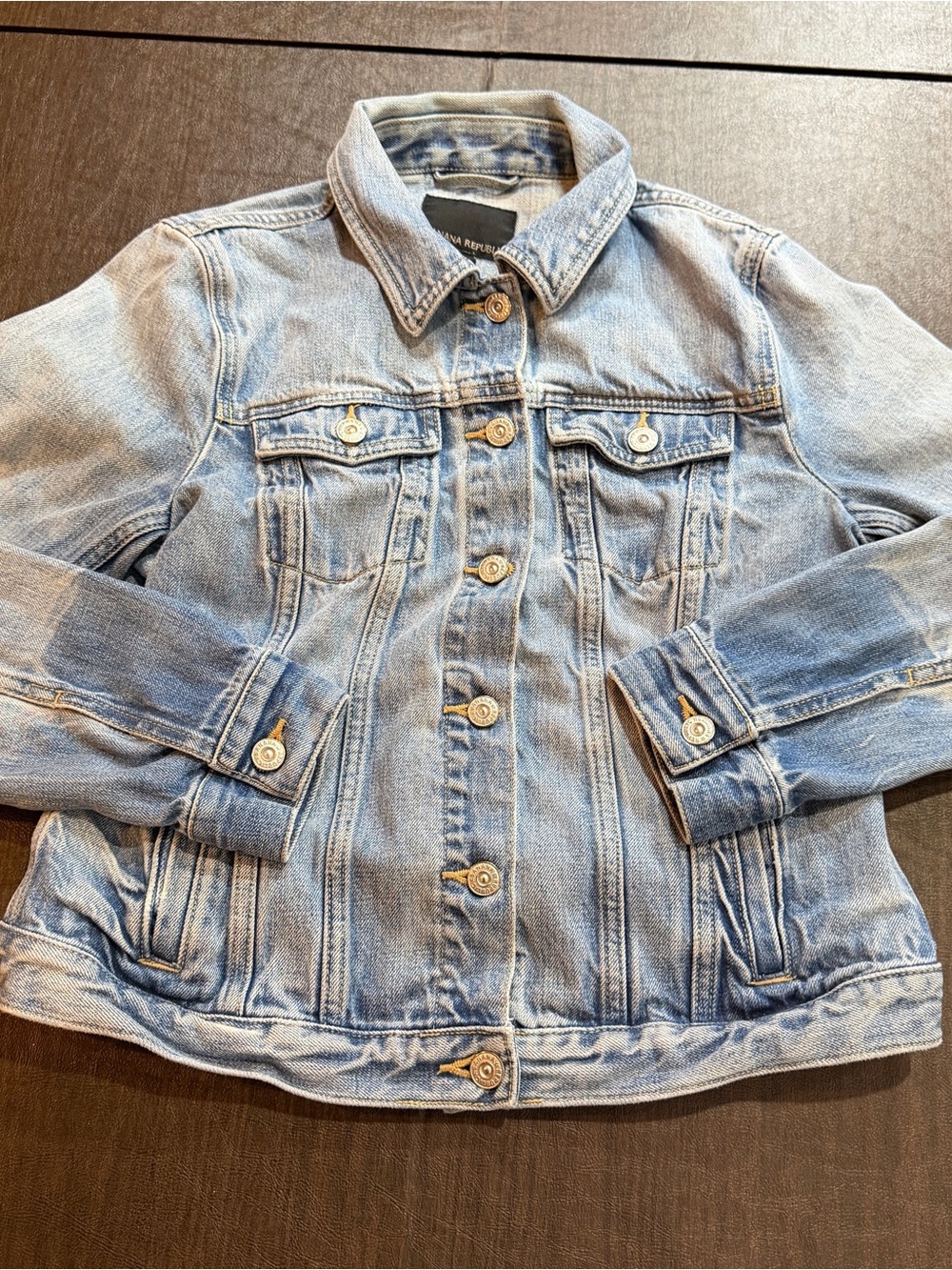Banana Republic Light Wash Denim Jacket Sz S